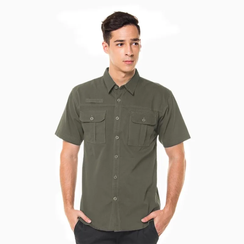 Gambar Kemeja Ripstop Hijau 2
