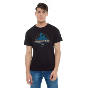 T-Shirt Mountain Addictive Hitam